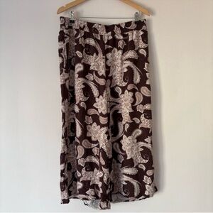 Simons Contemporaine Paisley Midi Wide Pants - Brand New Size XL